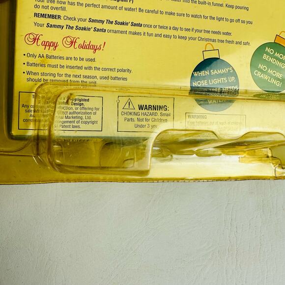 Vintage Axis Sammy The Soakin Santa Tree Watering Decoration Christmas Holiday - Picture 8 of 8